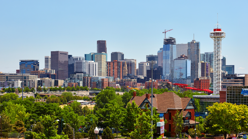 A Picture of the Denver skyline