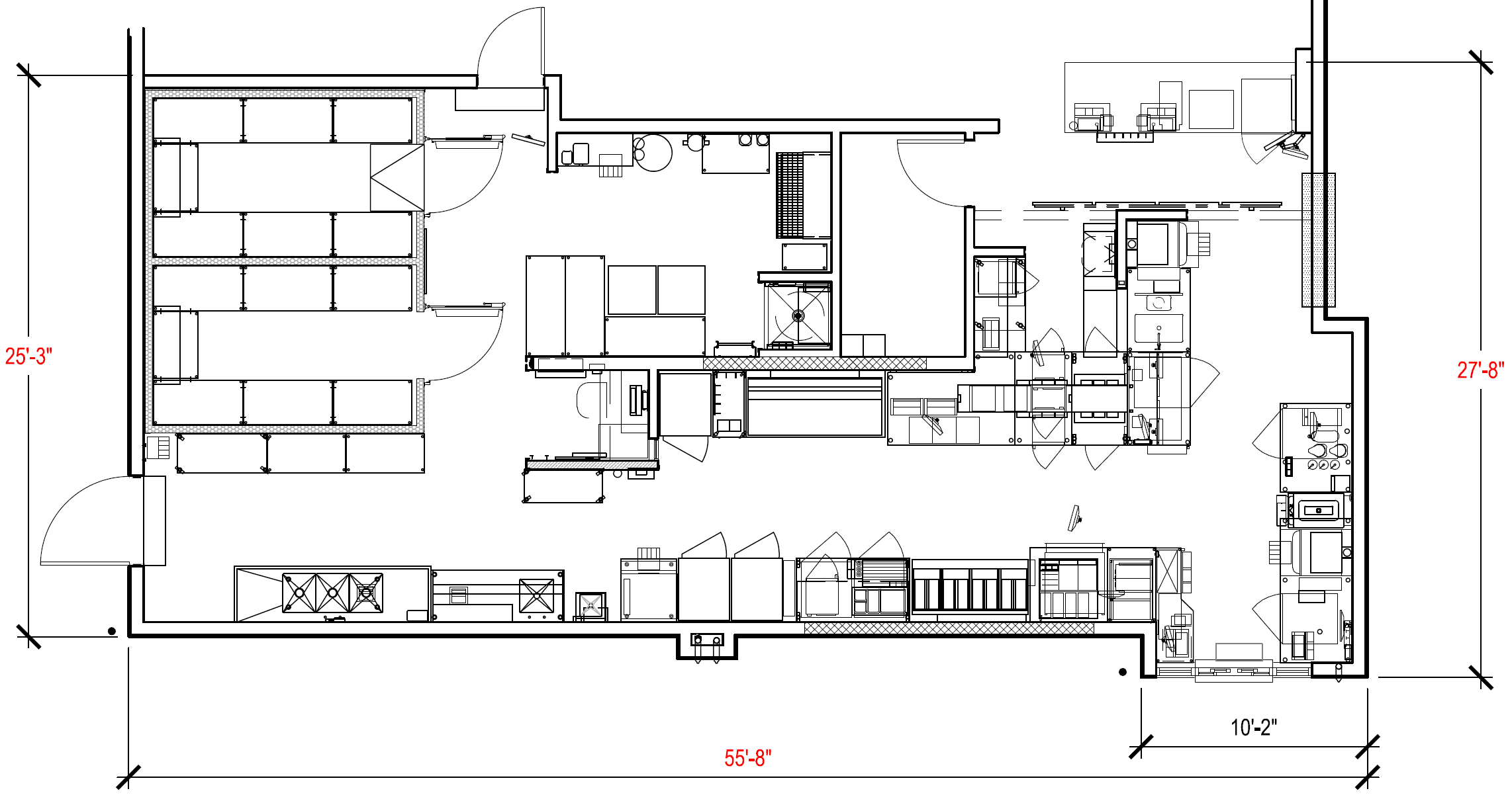 Jack in the Box C-Store Travel Plaza Blueprint No Writing