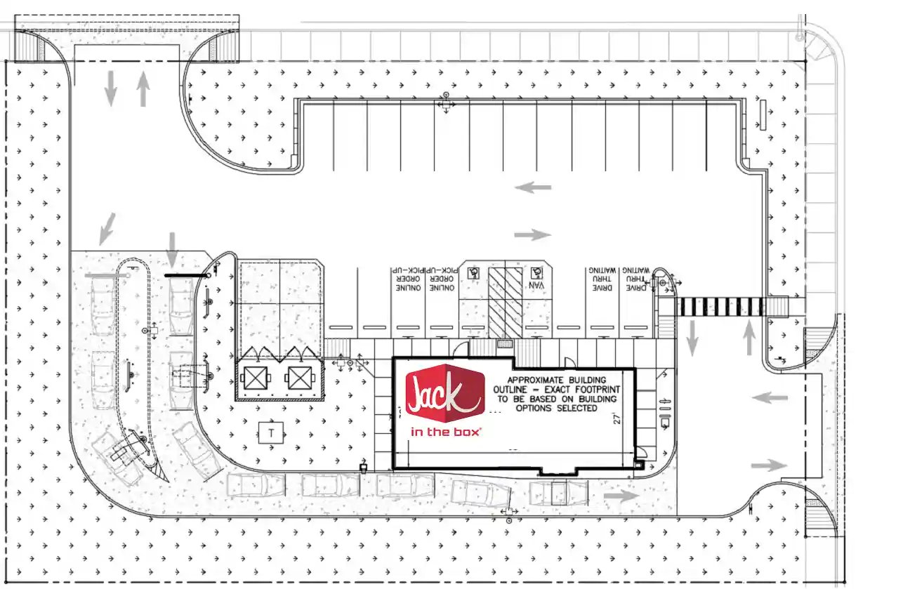 An Outline of a Jack in the Box Drive-thru Only Prototype