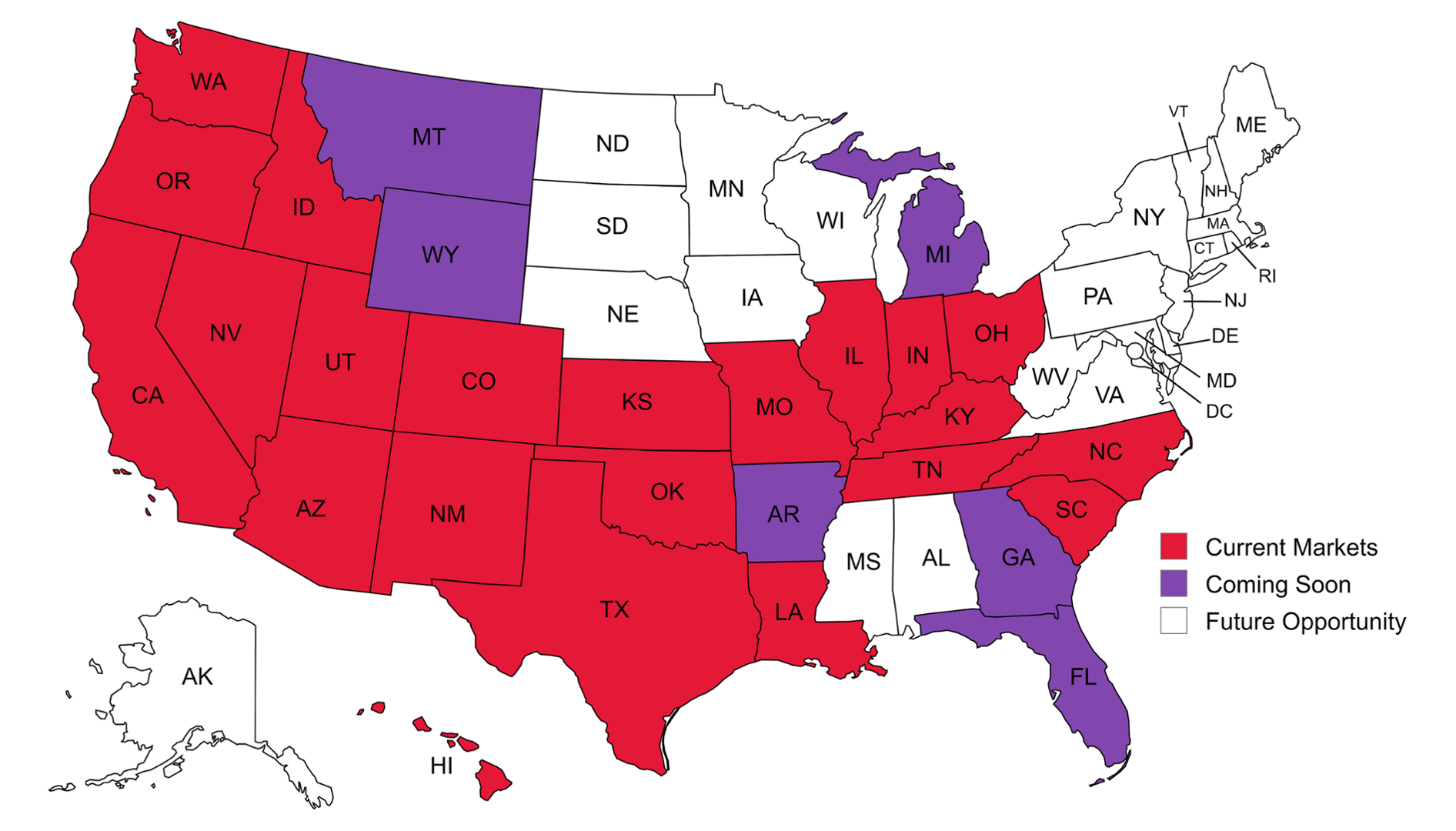 Jack in the Box Coming Soon Map