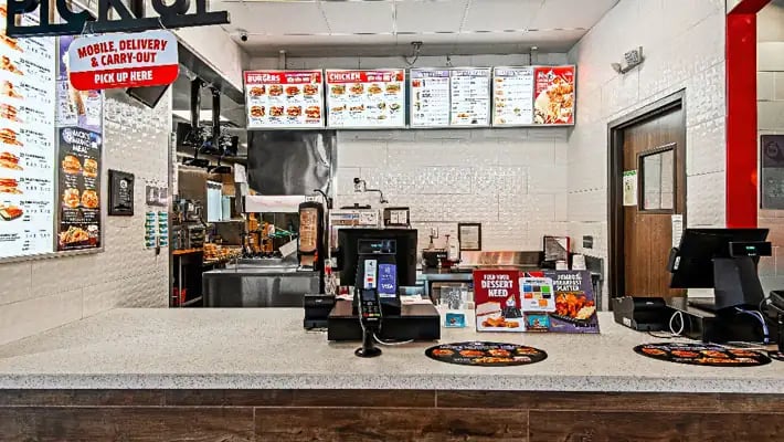 Jack in the Box Convenience Store Counter
