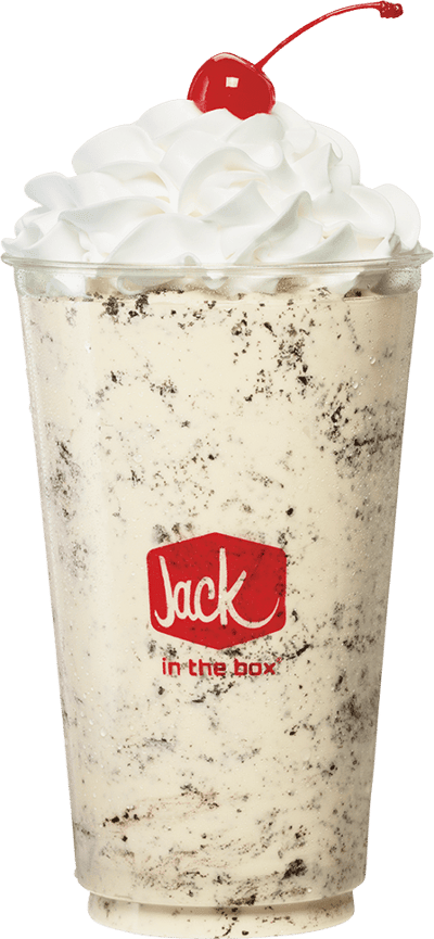 Jack in the Box cookies and cream shake