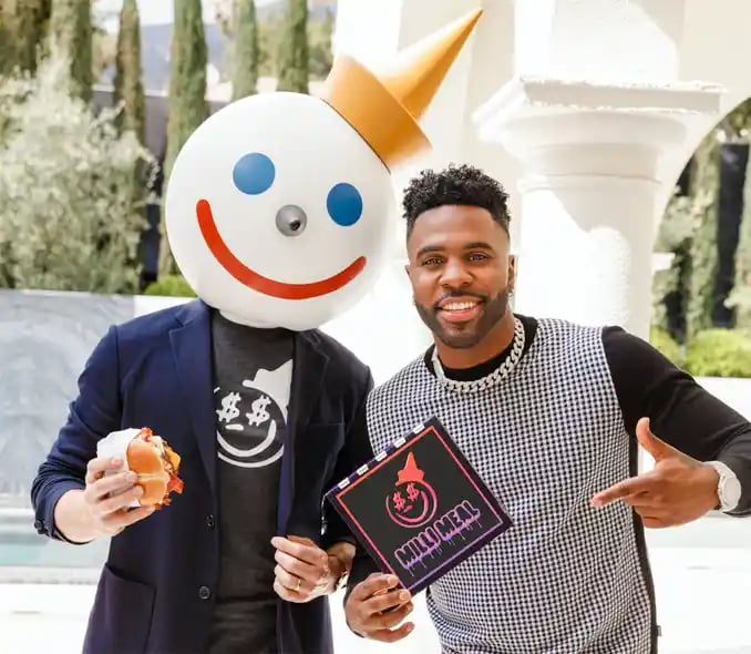 Jason Derulo and Jack Box showing a Milli-Meal