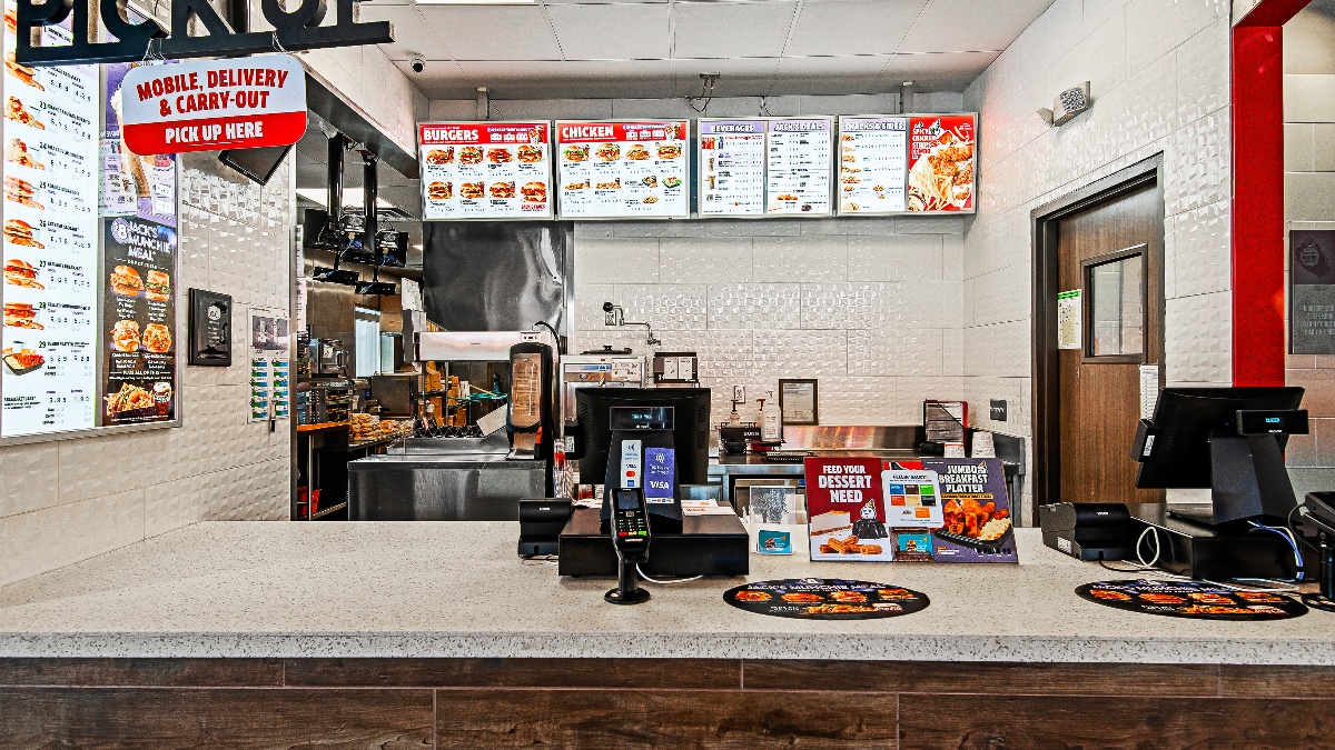 Jack in the Box Menu Interior Convenience Store Travel Plaza