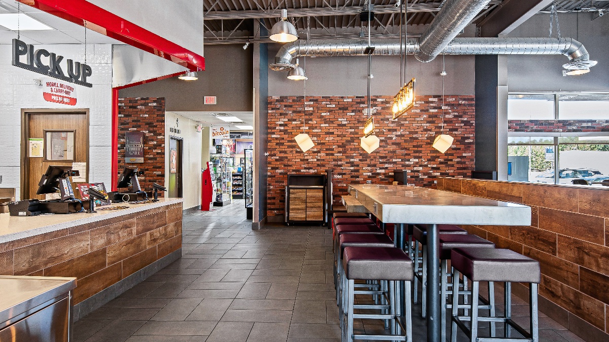 Jack in the Box Dining Area Travel Plaza Convenience Store