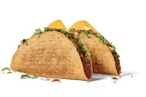 Two tacos  - Jack in the Box famous taco menu item