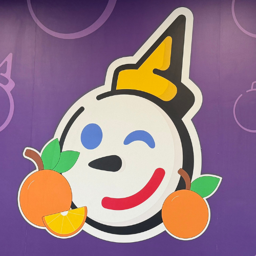 Jack in the Box Orlando, FL Jack Emoji with Oranges